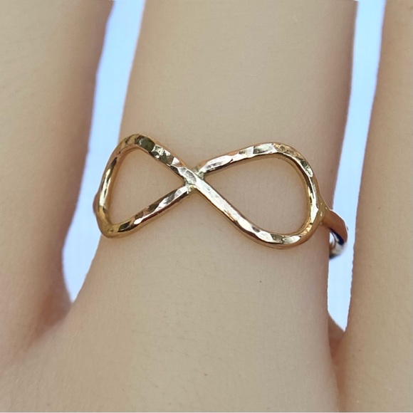 Infinity Symbol ring, handmade 14k Gold filled ring, made to order - Picture 3 of 7